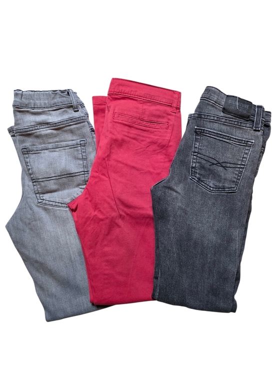 Levi's Other - Bundle Of Boys Denin Straight Jeans Gray Charcoal And Skinny New Chinos Size 12
